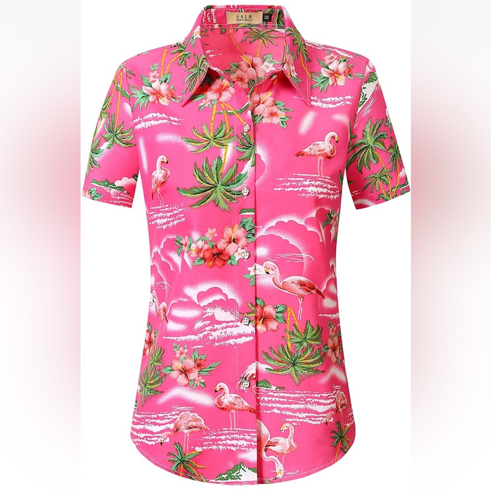 Women’s Hawaiian shirt SSLR new 3XL pink